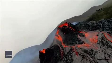 Drone Footage Gives Astounding View Of Volcanic Eruption In Iceland