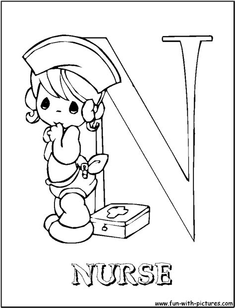 Hello Nurse Coloring Page