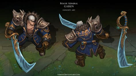 Rogue Admiral Garen Concept Wallpapers And Fan Arts League Of Legends