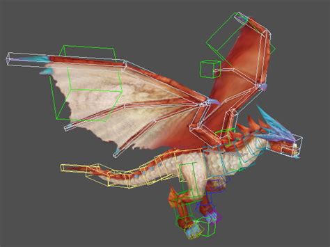 Ancient Red Dragon Rig 3d Model 3ds Max Files Free Download Modeling