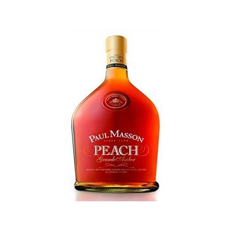 Paul Masson Grande Amber Peach Brandy Ml Bottle Proof Frosty