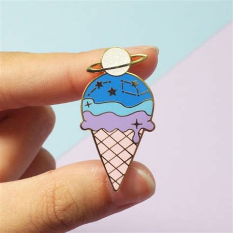 Intergalactreat Cosmos Latte Hard Enamel Pin Etsy Canada