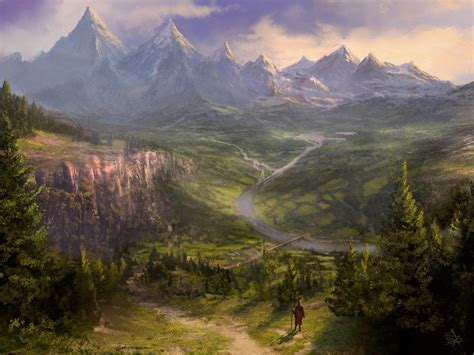 Medieval Fantasy Art Landscapes Medieval Fantasy Art Etsy High