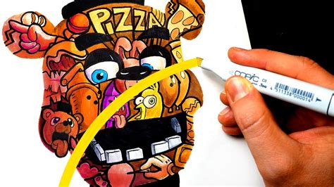 making a doodle artwork for freddy fazbear create your fnaf animatronics youtube