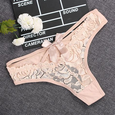 buy 1pc sexy women lace low rise hollow briefs panties g string thongs lingerie