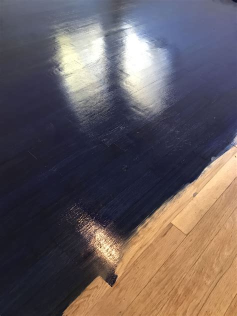 Lukes Floors Minwax Tinted Stain In A Navy Blue Blue Wood Stain
