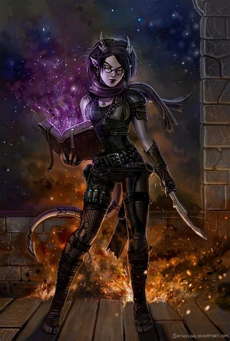 F Tiefling Warlock Jail Cell Prison Flame Lasher Adept By Taylor Payton