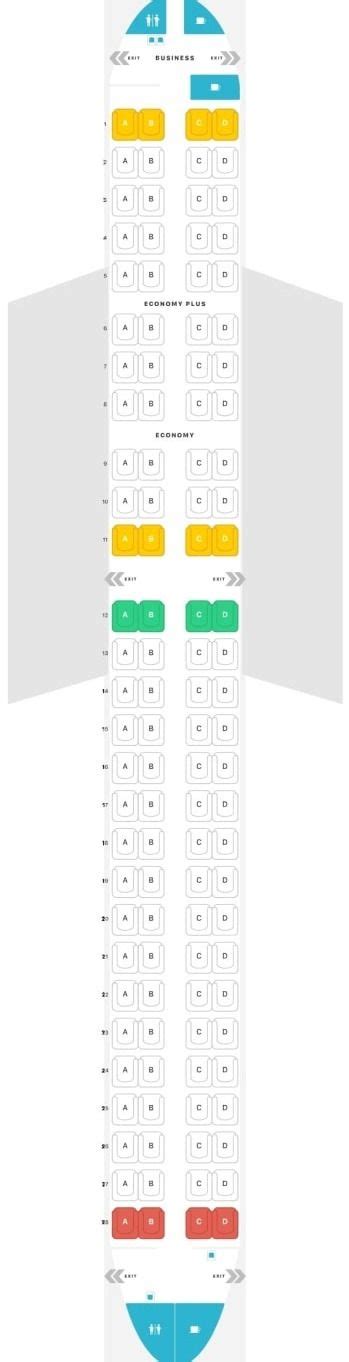 Seat Map And Seating Chart Embraer Erj 190 195 Lot Polish Airlines