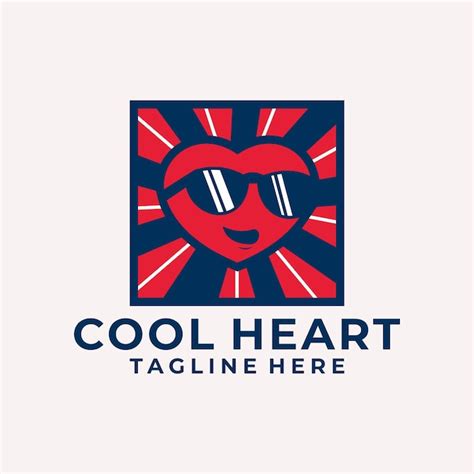 Premium Vector Modern And Playful Cool Heart Logo Vector