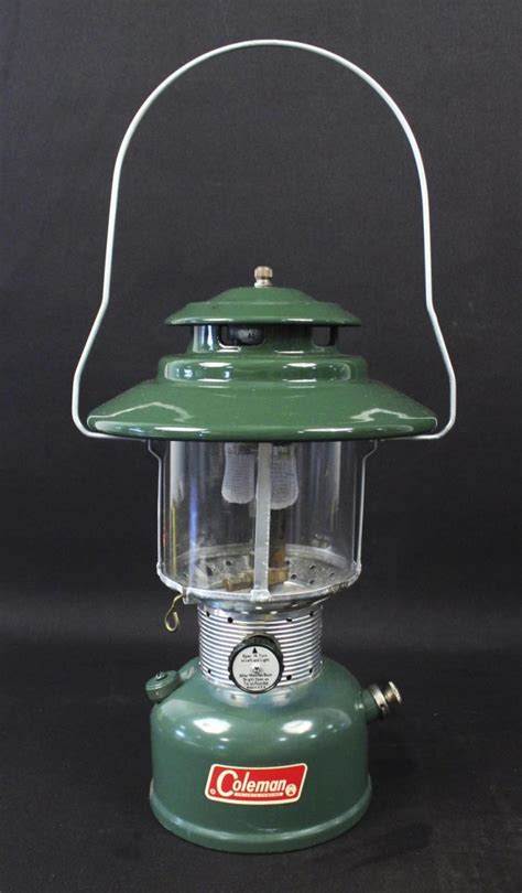 Sold Price Vintage Coleman Gas Camping Lantern With Box May 1 0117