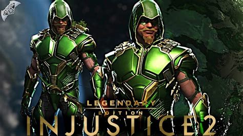 Injustice 2 Online Epic Green Arrow Hood Gear Youtube