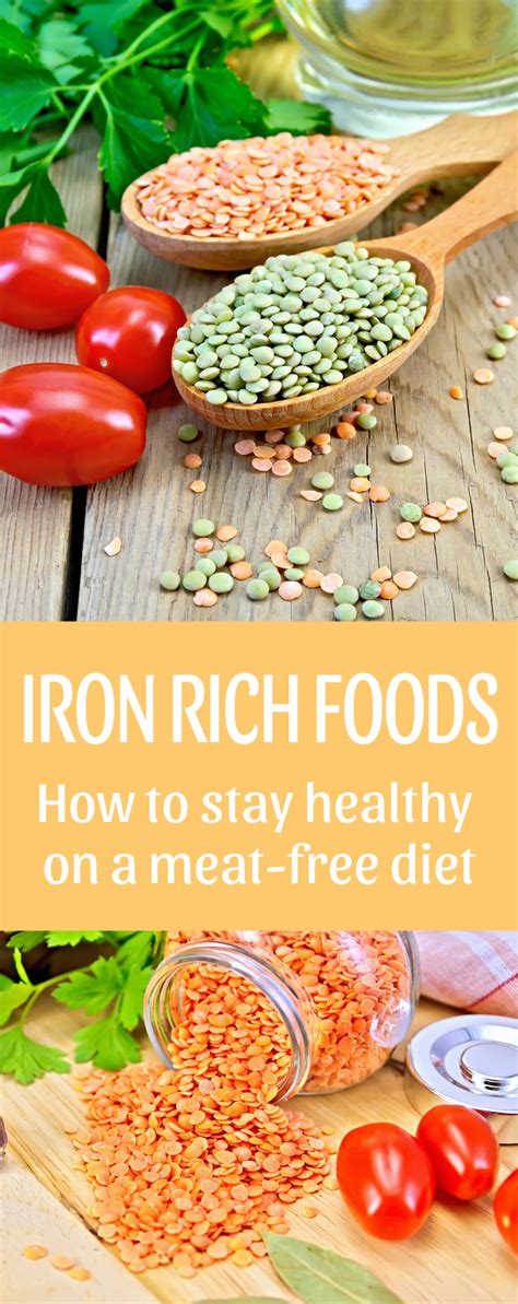 Iron Rich Foods With Images Vitamins For Vegetarians