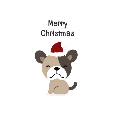 Dog with christmas hat drawing. Cartoon Christmas Dog Pictures : 1708 best dog images on ...