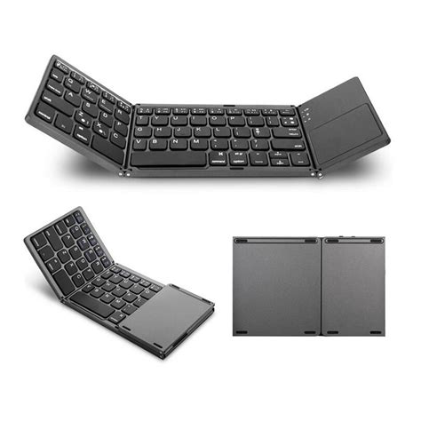 Jual Foldable Bluetooth Keyboard Lipat With Touchpad Kbblt68 A Shopee