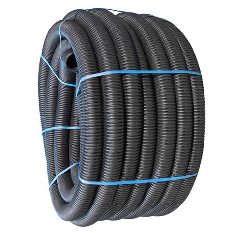 Perforated Land Drain Pipe 80mm X 50m Coil Land Drainage Allbits