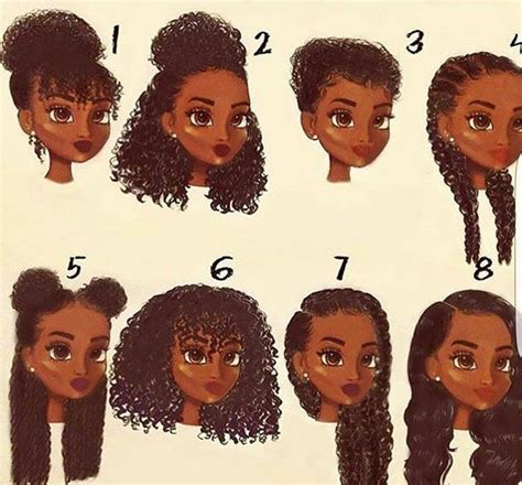 Which You Prefer 🤔🤗👌 Cartoon Hair Black Curly Hair African Hairstyles