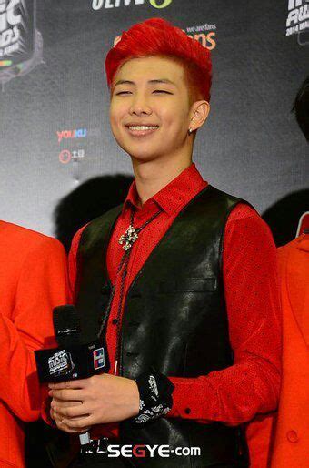 When Namjoon Had Red Hair Rm Army Amino