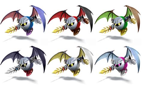 Meta Knight Ssb4 Recolors By Shadowgarion On Deviantart