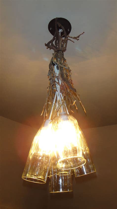 Chandelier Made Of Bottles By Consuelo Cavalcanti