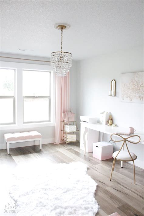 Blush And Gold Glam Office Reveal Glam Office Home Office Decor