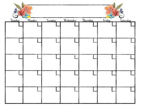 Pin By Amani On Ideas For My Class Room Blank Calendar Printable