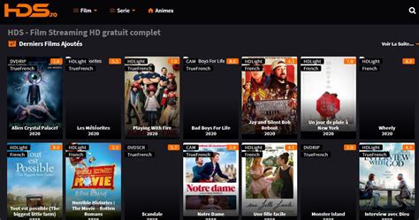 30 Meilleurs Sites Streaming Films Series Vf Vostfr Site