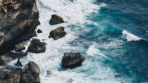 Stones Sea Rocks Waves Ocean 4k Hd Nature Wallpapers Hd Wallpapers