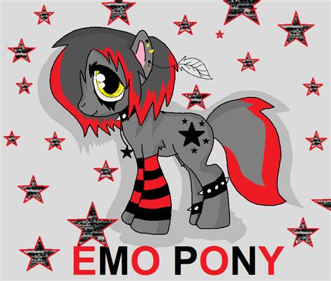 My Little Pony Emo Pony By Xxsilvixx On Deviantart