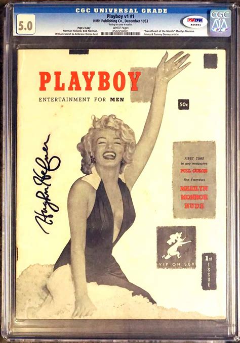 Lot Detail Playboy Original Issue 1 Featuring Marilyn Monroe Dec