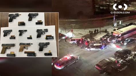 Guns Seized 14 People Custody After Nypd Stops Party Bus With 41 People On Board In Dumbo