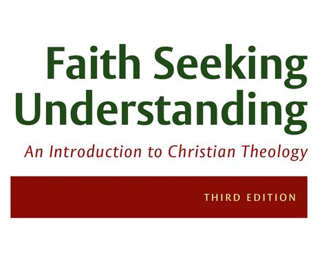 Faith Seeking Understanding An Introduction To Christian