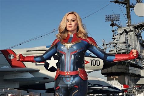 Captain Marvel Lands In New York City For International Womens Day Madame Tussauds Hollywood