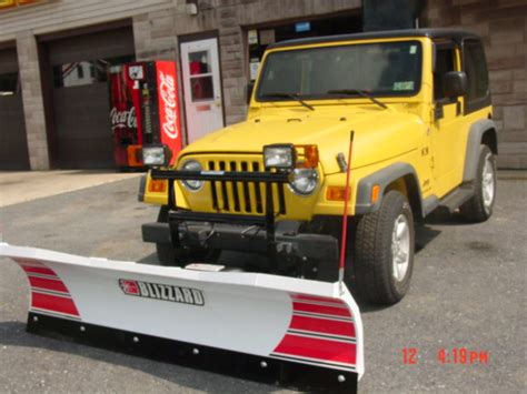 New Blizzard Plow Installed On Jeep Wrangler Tj Service Manual Library