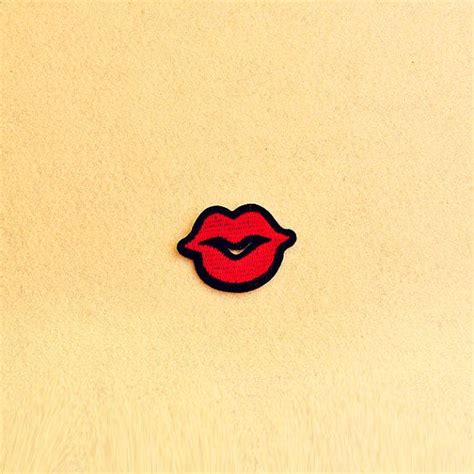 Lips Patch Iron On Patch Sew On Patch Embroidered Patch Size 4