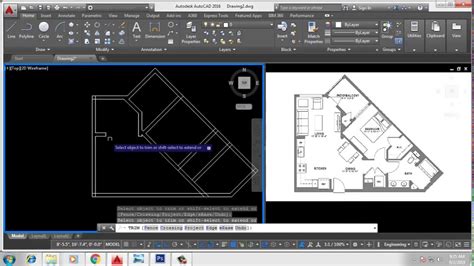 2d Autocad Practice Drawing Civil Youtube