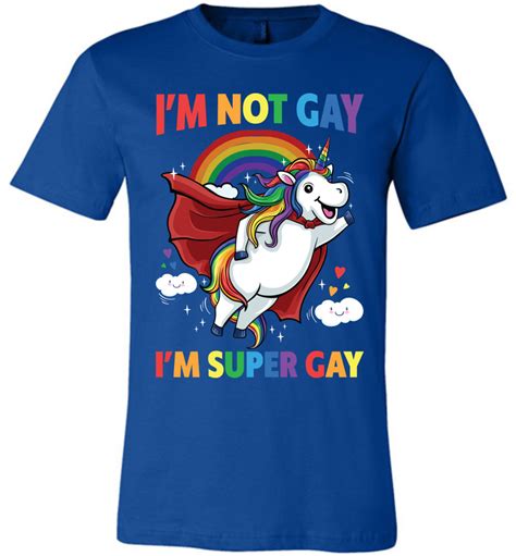 i m not gay i m super gay canvas unisex t shirt march for lgbtq