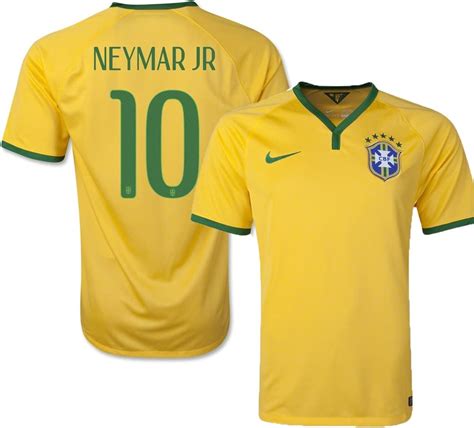 Fifa World Cup 2014 Brazil Home Soccer Jersey Neymar Jr 10 Football Shirt Sports