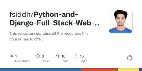Github Fsiddh Python And Django Full Stack Web Developer Bootcamp