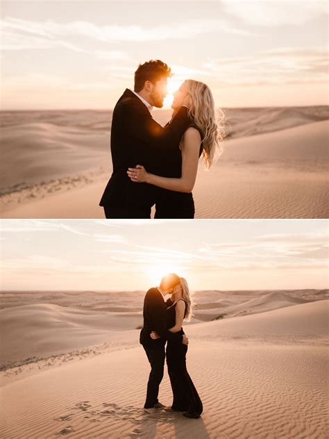 sand dunes engagement in glamis austin and kailee sand dunes photoshoot desert photoshoot
