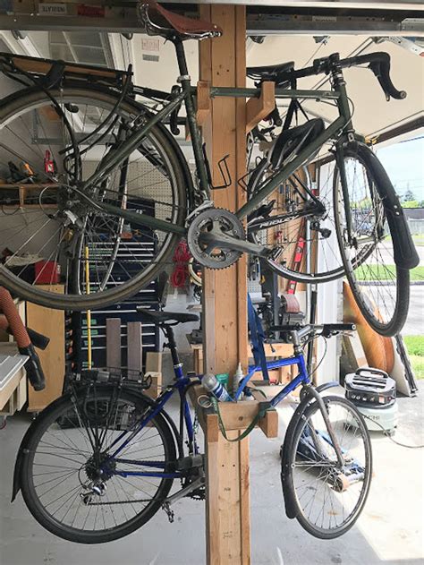 Build A Vertical Diy Bike Rack With 2x4s House By The Bay Design
