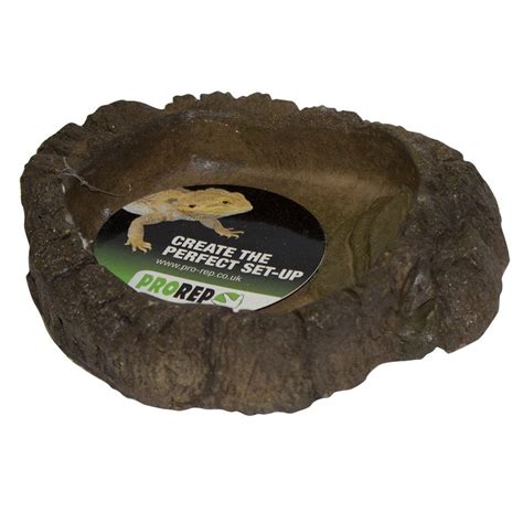The Tortoise Den Pro Rep Wood Effect Bowl Small Approx 9cm X 8cm X