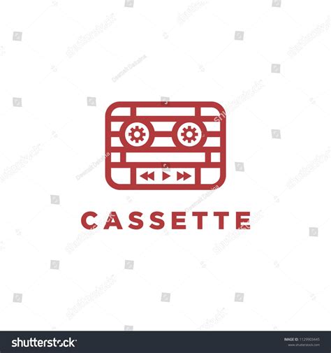 Cassette Logo Design Vector Symbol Radio Stock Vector Royalty Free