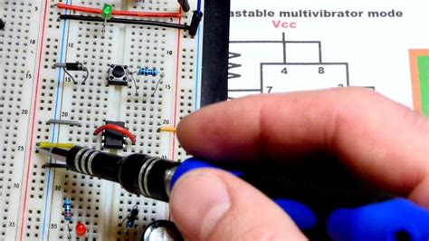 Quick 555 Timer Astable Multivibrator Mode Circuit Schematic To