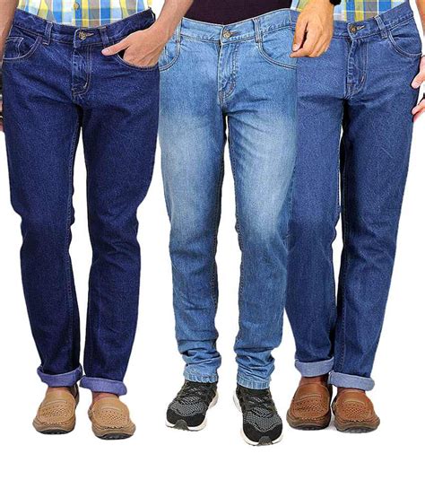 Masterly Weft Multicolor Regular Fit Jeans Pack Of 3 Buy Masterly