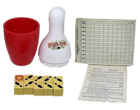 Vintage Bowling Game Spare Time Original Sparetime Dice Game