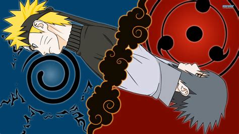 Sasuke Uchiha Vs Naruto Uzumaki Shippuden Wallpapers Wallpaper Cave