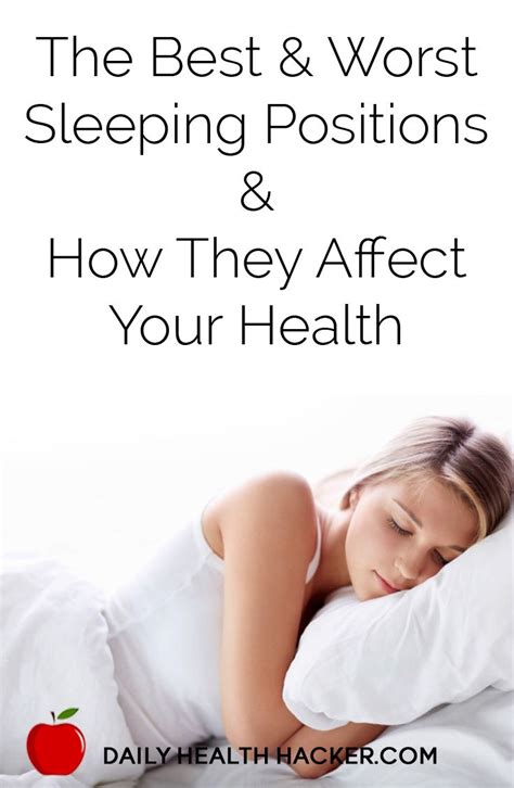 The Best Worst Sleeping Positions How They Affect Your Health