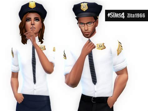 Police Uniforms Sims4 Sims 4 Police Uniforms Sims 4 Clothing Images