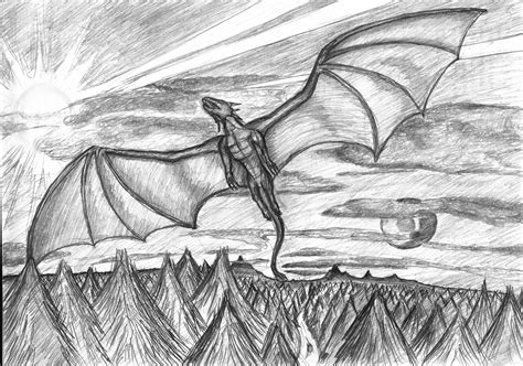 A Flying Dragon By Cymoth On Deviantart