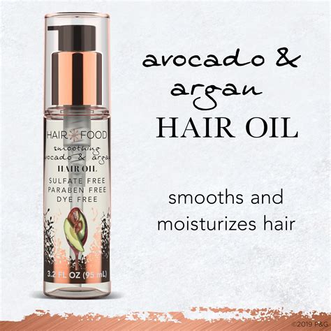 Hair Food Smoothing Treatment Hair Oil With Argan Oil And Avocado